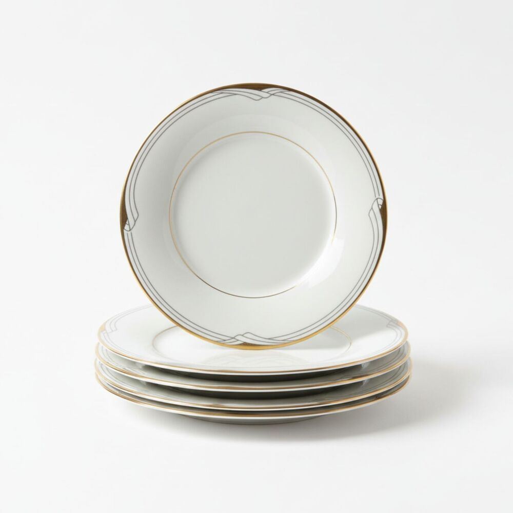 Set of 4 Bread & Butter Plates Dishes Golden Cove Noritake Fine China Japan 7719
